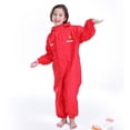 thumbnail image 4 of Toddler Boys Rain Suit 1 Piece Hoodie Girls Overalls Lightweight Waterproof Toddler Rain Jacket Baby Rain Coat 2-3 Years, 4 of 5