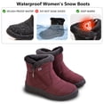thumbnail image 3 of HAJINK Women Winter Snow Boots Keep Warm Ankle Booties Non-Slip Sole Waterproof Shoes, 3 of 6