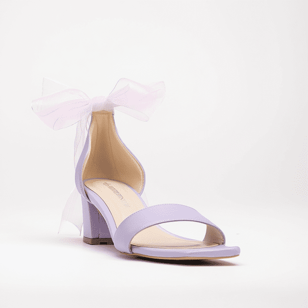 Athena - Sandalias lilas con lazo lila 22 CM
