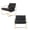 Dawn Gray, variant on EBQOSK Upholstered Hanging Armchair with Arm Pocket Metal Frame, Crushed Foam Cushions and Skin-Friendly Braid for Living Room and Bedroom Dark Gray