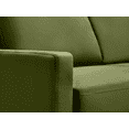 thumbnail image 3 of Koby Home's X Collection Morrison Modern Loveseat, Upholstered in Performance Velvet with Track Arms, Cushion Back, and Wooden Legs, 2-Seater for Small Space, Olive Green Color, 3 of 4
