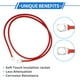 thumbnail image 5 of Unique Bargains 1 Pc Cable Inversor de Batería 10 AWG Gauge 3FT 3/8" Lug 5/16" Lug Cable de Batería Universal para Automóvil Vehículo Barco RV Solar Cobre Estañado Rojo, 5 of 7