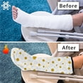 thumbnail image 7 of Jiueut Daisy Leg Cast Covers Foot Cast Covers for Shower Adult Size M Walking Boot Cover Orthopedic Medical Air Walker Boot Foot Cast Cover Easy to Clean Foot Cast Covers, 7 of 7
