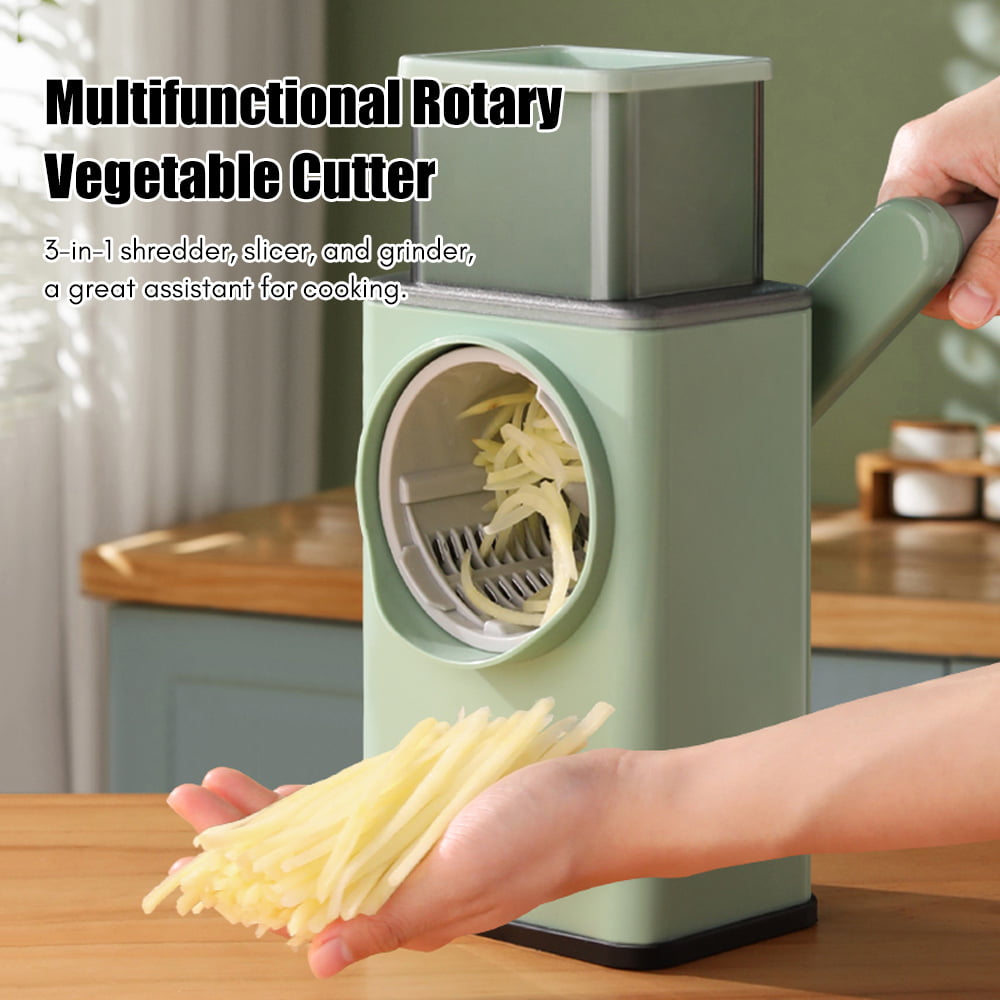 3 in 1 Rotary Vegetable Slicer, Grater & Shredder – Vulcan Assistive  Technology