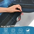 thumbnail image 3 of Yayeee Kitchen Curtains Tier Pair Light Filtering 27"x36" Rod Pocket Short Cafe Window Panel, Window Earth, 3 of 7