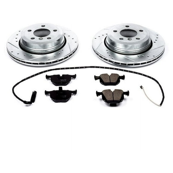 Rear Brake Pad and Rotor Kit - Compatible with 2004 - 2010 BMW X3 2005 2006 2007 2008 2009