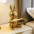 thumbnail image 4 of Rabbit Design Key Storage Ornament 1 Count Ceramic Material Small Item Storage Home For Living Room & Wine Cabinet, 4 of 7