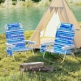 thumbnail image 3 of Patiojoy 1PC Backpack Beach Chair Foldable 5-Position Lay Flat Lounge Chair Navy, 3 of 10