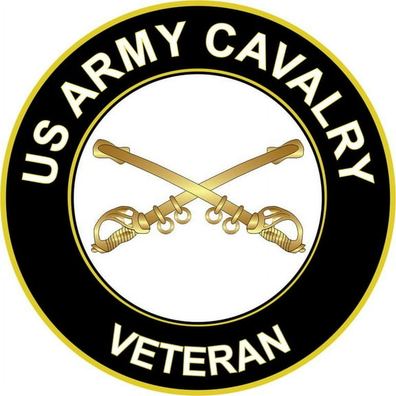 5.5 Inch U.S. Army Veteran Cavalry Sticker Decal