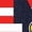 NAVY, variant on Disney - Americana - Mickey Flag All American - Toddler And Youth Crewneck Fleece Sweatshirt