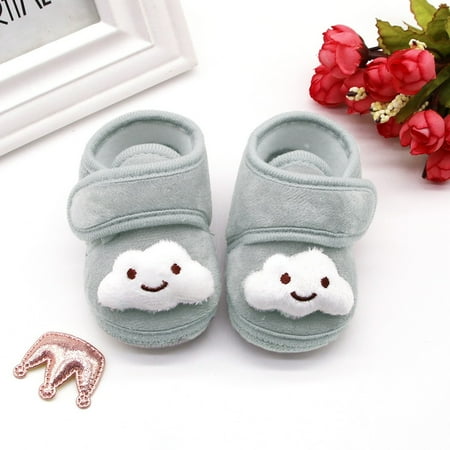 

YOHOME Infant Newborn Baby Girls Plush Stars Cloud Winter Boots Soft Sole
