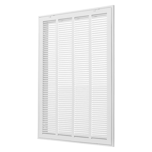 KFFKFF Air Filter Grill, Suitable for W20 x H30 Inch Duct Aperture, Filter Excluded, Wall Air Vent Cover, Powder-Finished Steel Air Return Grill with Removable Face/Door for 1 inch Filters