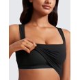 thumbnail image 5 of Sujetador deportivo CRZ YOGA Butterluxe Longline con cuello cuadrado negro, 5 of 5
