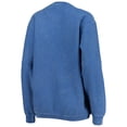 thumbnail image 3 of Women's Pressbox Royal SMU Mustangs Comfy Cord Vintage Wash Basic Arch Pullover Sweatshirt, 3 of 3