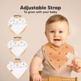 thumbnail image 3 of Baberos tipo bandana para bebés KeaBabies, 100% algodón orgánico, paquete de 8, 3 of 9