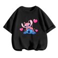 thumbnail image 3 of Ropa de moda para niños, camiseta de verano con puntadas bonitas, camisetas de dibujos animados para bebés y niñas, mono informal de manga corta, 3 of 5
