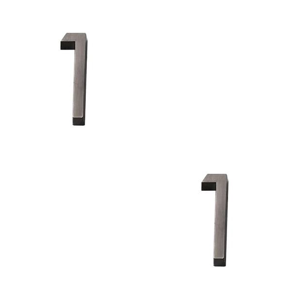 Advancent Señales de puerta 3D para Hotel, placas de dirección de edificio de apartamentos, placa de sala de reuniones, decoración numérica, Numero 1 2piezas