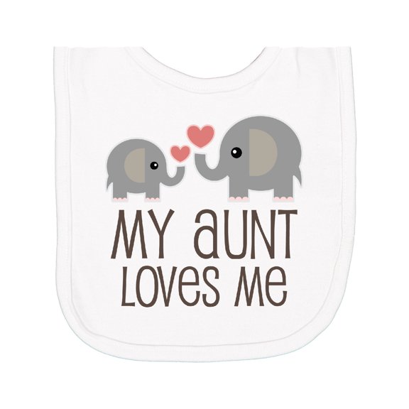 Inktastic My Aunt Loves Me Newborn Bib