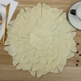 thumbnail image 6 of PVC Round Coaster Pink Ginkgo Leaves Stitching Flower Style Dining Table Mat Home Use Placemats for Kitchen Table, 6 of 8