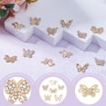 thumbnail image 5 of 60Pcs 6 Styles Mixed Shapes Butterfly Charms Bulk Butterfly Gold Rhinestone Connectors Pendants Alloy Insect Charms for DIY Jewellery Making Crafting, 5 of 6