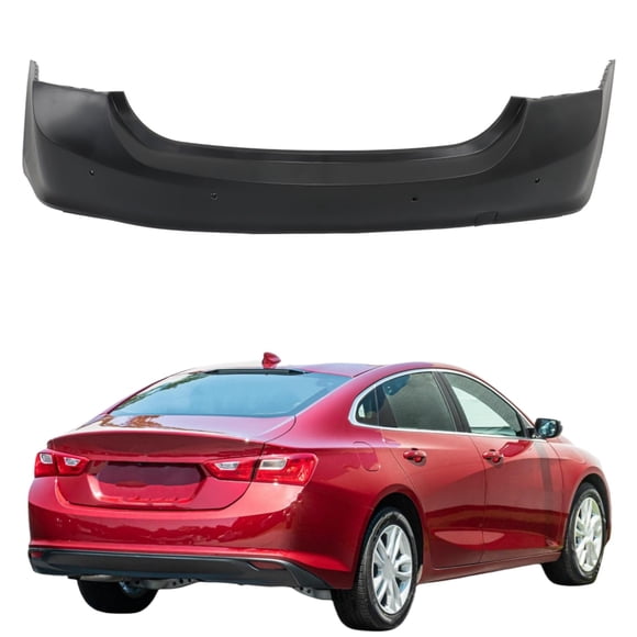 WFLNHB Rear Bumper Cover with Park Assist Holes Replacement for Malibu 2016-2018