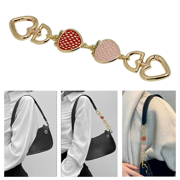 Tachiuwa Purse Strap Extender Metal Shoulder Strap Chain Decoration Clutch Bags Belt 17cm