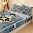 thumbnail image 2 of Erosebridal Gothic Aztec Zipper Full Size Comforter Sets with Fitted Sheet and 2 Pillowcases, Southwestern Zipper Bedding Set, Slate Gray Cream, Gray Reversible, 2 of 7
