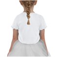thumbnail image 4 of THDHVS Girls Shirts,Girls 4 Piece Summer Tops Fashion Short Sleeve T Shirt Casual Daily Shirt for Kids Assorted Colors White 9 10 Years, 4 of 4