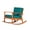 Natural Oil Finish + Dark Green Cushions, variant on Cfowner Modern Accent Rocking Chair for Living Room/Bedroom/Nursery, Natural Oil Finish, Dark Green Cushions