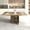 Black Brown#4, variant on Dining Tables Kitchen extendable dining table for 4-8 people, oval kitchen table with wooden strip base for family living room (travertine inspired ),Modern Dining Tables