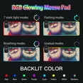 thumbnail image 5 of Santa Brothers Wireless Charging RGB Gaming Mouse Pad Large Keyboard Mat Rubber Base 13 Light Modes, 5 of 6