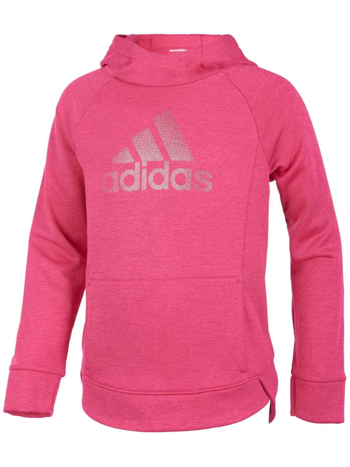 Adidas Girls Hot Pink Magenta Shimmer Hoodie Sweatshirt Jacket ...