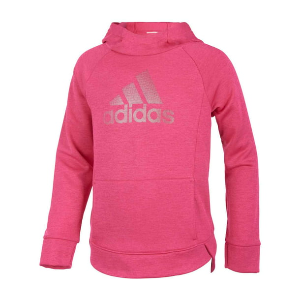 Diez años envase arcilla Adidas Girls Hot Pink Magenta Shimmer Hoodie Sweatshirt Jacket 4 -  Walmart.com