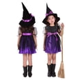 thumbnail image 2 of Kids Girls Halloween Dresses with Hat Fancy Dress Up Party Festival Party Wear Sets, 2 of 3