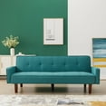 thumbnail image 3 of Segmart Full Convertible Futon Frame, Green, 3 of 10