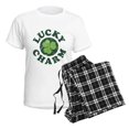 thumbnail image 4 of CafePress - Lucky Charm [Shamrock] Women's Light Pajamas - Women's Short Sleeve Print T-Shirt and Pants Light Cotton Pajama Set, 4 of 7