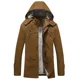 thumbnail image 3 of Abrigo militar de carga para hombre, chaqueta gruesa y cálida para hombre, parka de invierno, chaqueta acolchada de algodón informal, sudaderas con capucha de piel con múltiples bolsillos para hombre,, 3 of 5