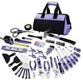 thumbnail image 2 of Purple Tool Set,223-Piece Tool Sets for Women,Tool Kit with 13-Inch Wide Mouth Open Purple Tool Bag,The Basic Tool Set is Perfect for Home Maintenance, 2 of 6