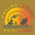 thumbnail image 2 of Junior's Lion King No Worries Sun is Here  Festival Muscle Graphic Tee Gold Heather Large, 2 of 4