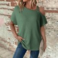 thumbnail image 2 of Trendy Summer Tops For Women 2026 Womens Black Tops Dressy Casual Womens Blouses Short Sleeve Tunic Cute T Shirts For Women Graphic, 2 of 6