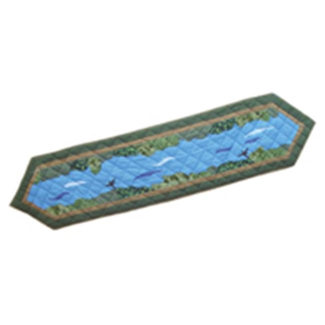 Patch Magic TRFFSH Fly Fishing- Table Runner 72 x 16 in.