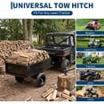 thumbnail image 4 of 750 LBS Heavy‑Duty Steel Utility Dump Trailer, 15 Cu Ft Garden Dump Cart with Removable Sides, Foot Pedal & Hand Pull for ATV UTV Lawn Mower Compatibility, 4 of 8