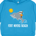 thumbnail image 3 of Inktastic Fort Myers Beach Florida Dolphin Toddler Hoodie, 3 of 4