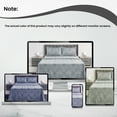thumbnail image 3 of Lux Decor Collection Paisley Printed Queen Bed Sheets Set, Microfiber 6 Piece Bedding Set - Gray, 3 of 7