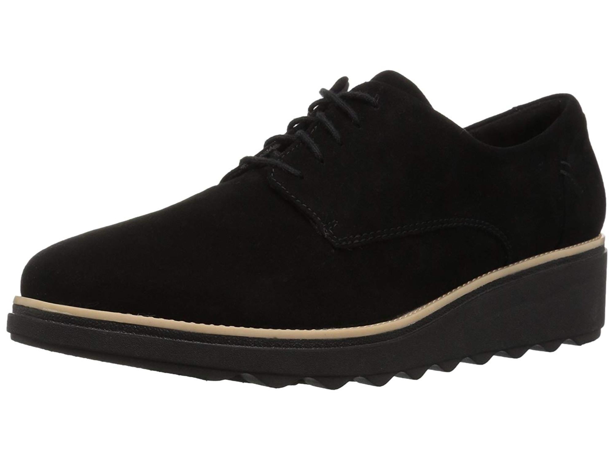 clarks sharon noel black nubuck