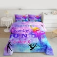 thumbnail image 2 of Feelyou Est Gymnast Sleep Full Size Comforter Sets, Watercolor Galaxy Bedding Sets, 3pcs, 2 of 8