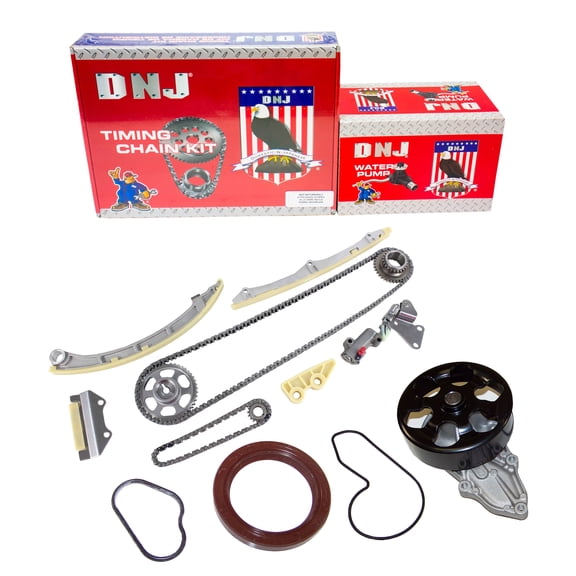 DNJ TK228WP Timing Chain Kit with Water Pump Fits Cars & Trucks 03-11 Honda 2.4L L4 DOHC 16V