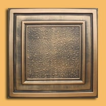 30pc of Zeta Bronze/Black (24"x24" PVC 20 mil) Ceiling Tiles - Covers About 120sqft