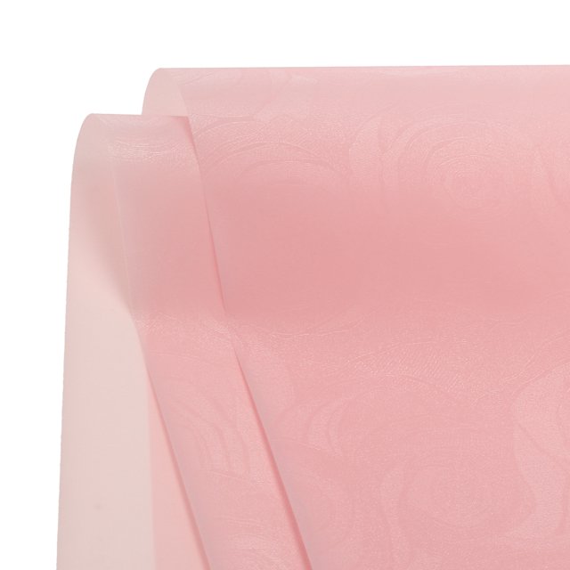 Unique Bargains Waterproof Floral Wrapping Paper 22.8x22.8 Inch Class Flower Wrapping Paper for DIY Packaging Bright Pink 20 Pcs