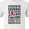 thumbnail image 3 of Inktastic Sickle Cell Awareness Strength Courage and Support T-Shirt, 3 of 4
